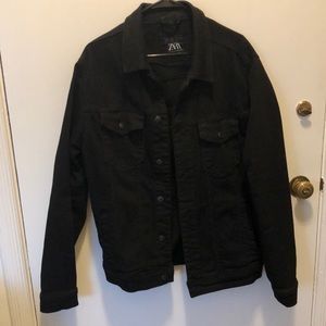 Zara Black Denim Jacket